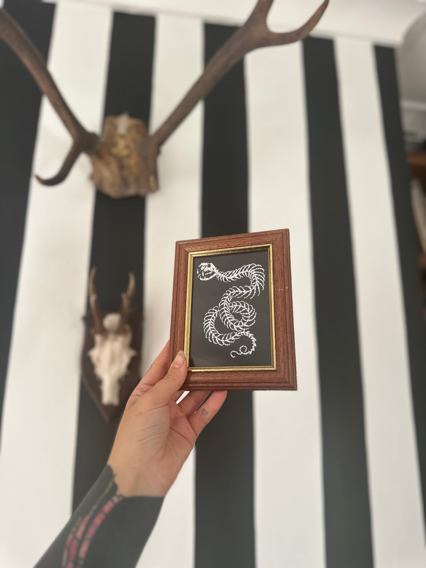 EMBROIDERED TAXIDERMY SNAKE